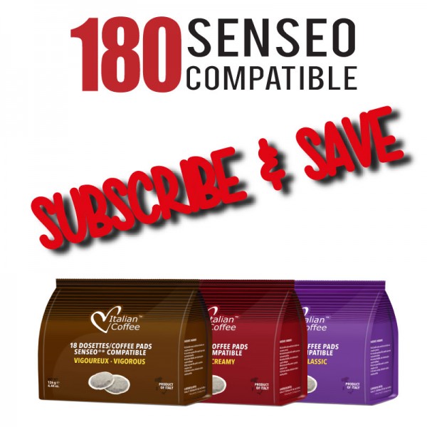 180 Senseo compatible Pods Every Month